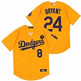 Dodgers 24 Kobe Bryant Yellow 2020 Nike KB Cool Base Jerseys,baseball caps,new era cap wholesale,wholesale hats